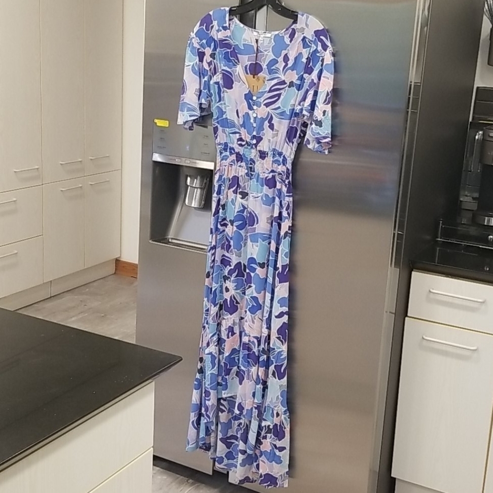 💕ANTHROPOLOGIE ATL ABEL THE LABEL💕 Floral Midi Dress XS NWT